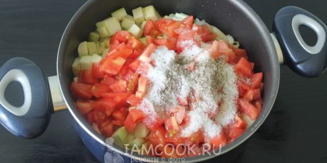 Рецепт лечо из кабачков с помидорами на зиму