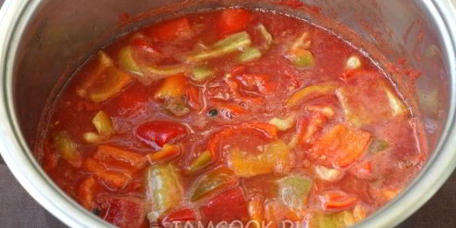 Рецепт лечо из перца и помидоров без уксуса