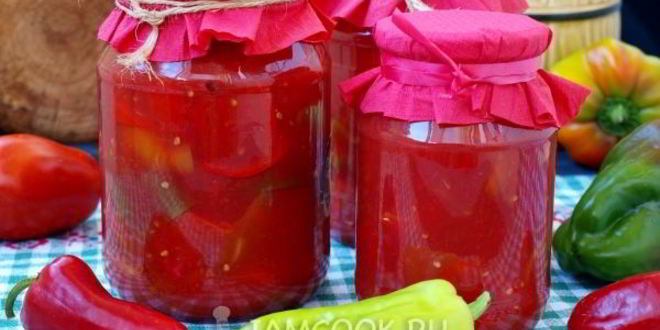 Рецепт лечо из перца и помидоров без уксуса