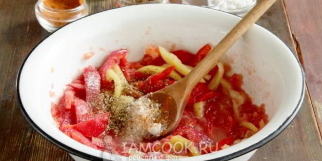 Рецепт лечо из перца и помидоров