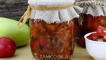 Рецепт Лечо из перца, помидоров и лука