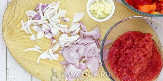 Рецепт лечо из перца, помидоров и лука