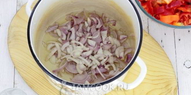 Рецепт лечо из перца, помидоров и лука