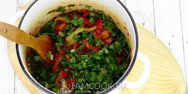 Рецепт лечо из перца, помидоров и лука