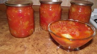 Рецепт Лечо из помидор с луком и перцем