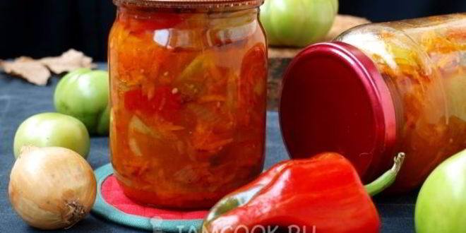 Рецепт лечо из зеленых помидоров