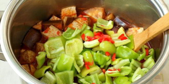 Рецепт лечо с баклажанами на зиму