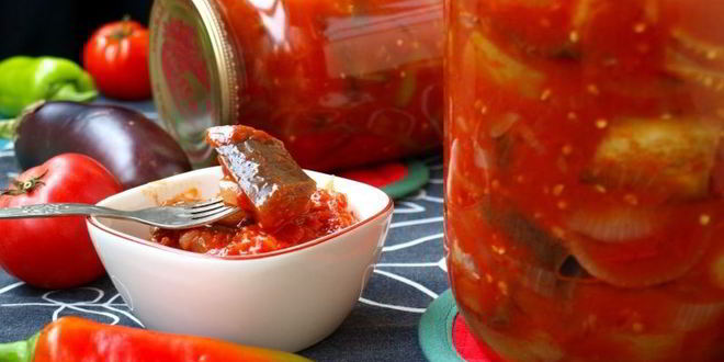 Рецепт лечо с баклажанами на зиму