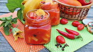 Рецепт Лечо с кабачками и перцем на зиму