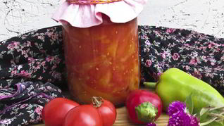 Рецепт Лечо с помидорами и перцем