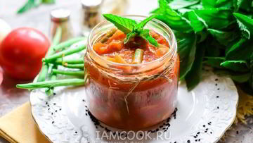 Рецепт Лечо со стручковой фасолью на зиму