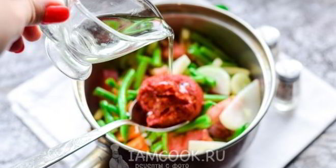 Рецепт лечо со стручковой фасолью на зиму