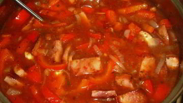 Рецепт Пикантно-сладкого лечо с кабачками на зиму