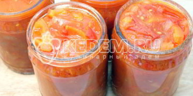 Рецепт сладкого лечо