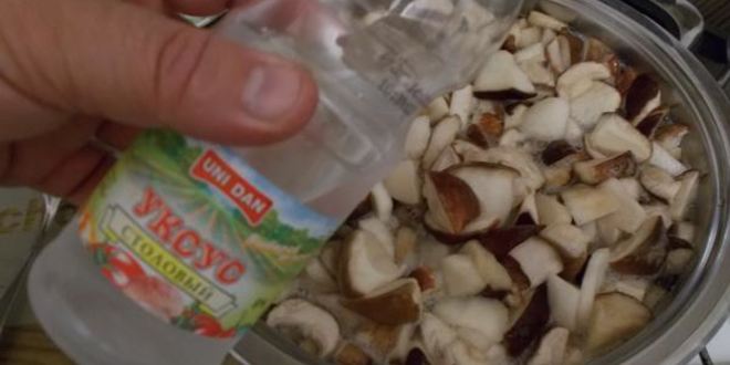 Рецепт белых грибов маринованных
