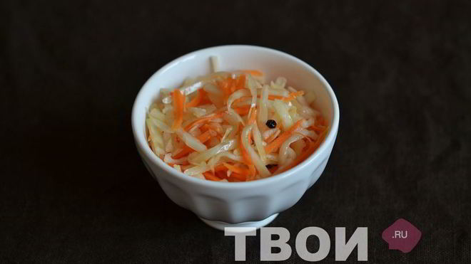 Рецепт Быстрой маринованной капусты