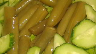 Рецепт Быстрой маринованной стручковой фасоли