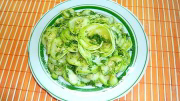 Рецепт Быстрых маринованных кабачков мгновенного поедания