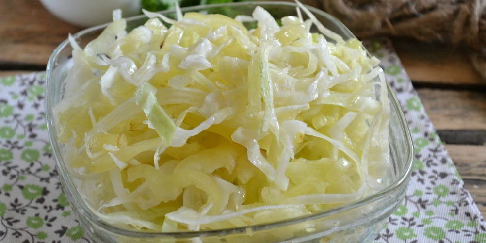 Как приготовить капусту, маринованную с перцем и луком