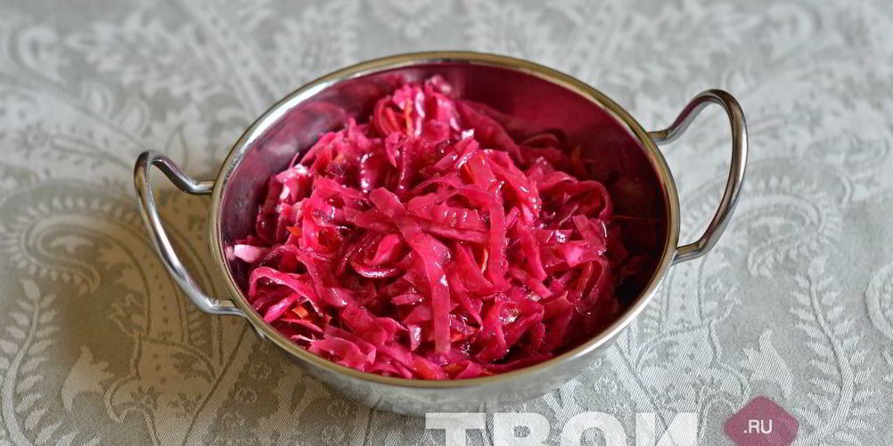 Как приготовить капусту маринованную со свеклой