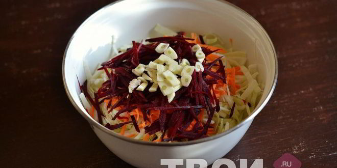 Рецепт капусты маринованной со свеклой