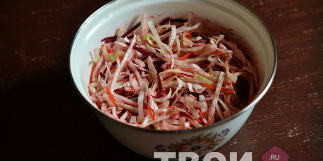 Рецепт капусты маринованной со свеклой