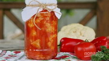 Рецепт Капусты, маринованной в томатном соке