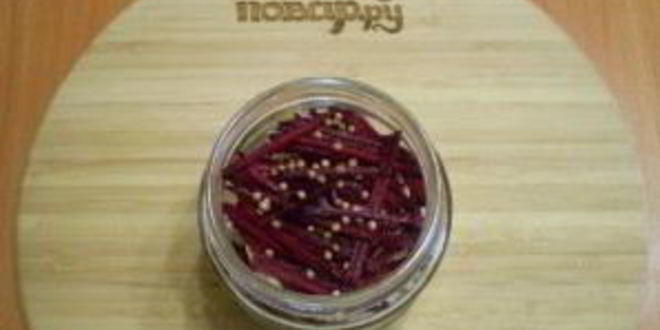 Рецепт маринованной цветной капусты со свеклой