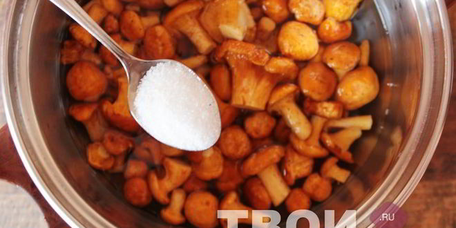 Рецепт маринованных лисичек