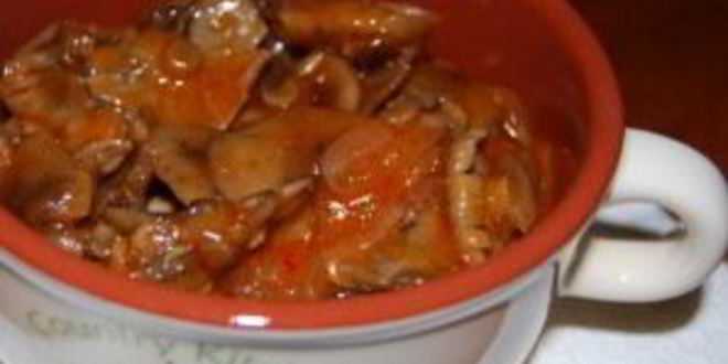 Рецепт маринованных опят в томатном соусе