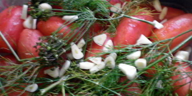 Рецепт маринованных помидоров в стиле ню