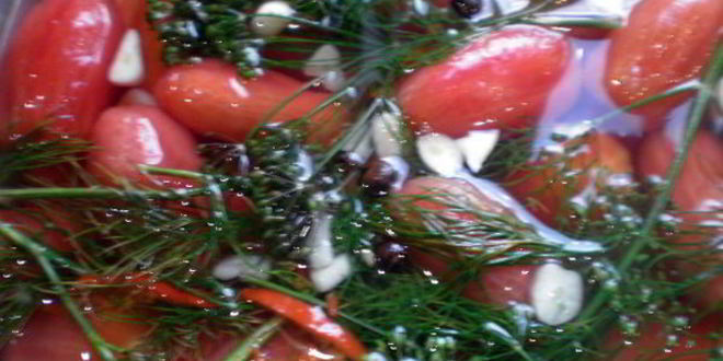 Рецепт маринованных помидоров в стиле ню