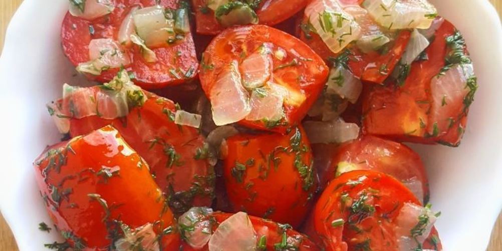 Как приготовить полумаринованные помидоры