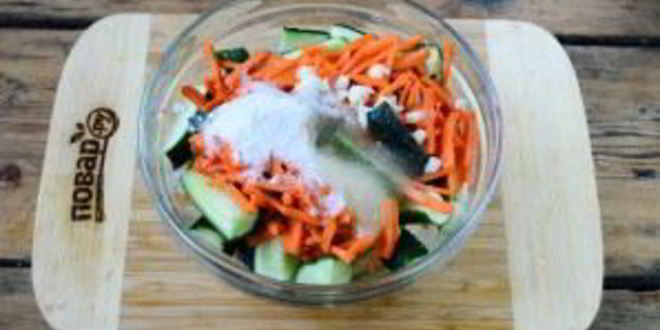 Рецепт огурцов по-корейски на зиму