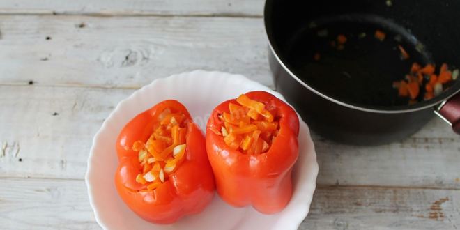 Рецепт перца фаршированного морковью на зиму