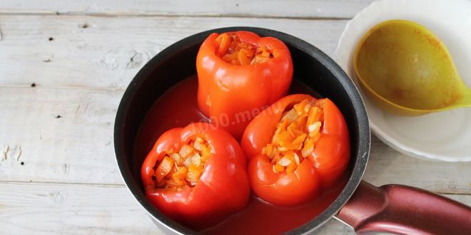 Рецепт перца фаршированного морковью на зиму