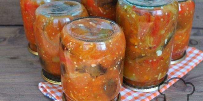 Рецепт перца с баклажанами на зиму