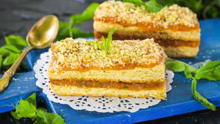 Рецепт Песочной полоски с повидлом