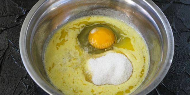 Рецепт песочной полоски с повидлом