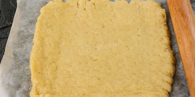 Рецепт песочной полоски с повидлом