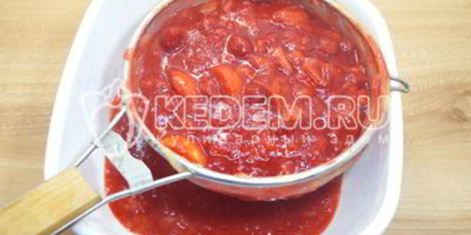 Рецепт яблочного повидла с вишней бабушкино