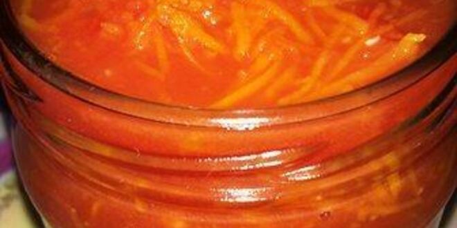 Рецепт приправы из томатов и моркови