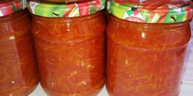 Рецепт приправы из томатов и моркови