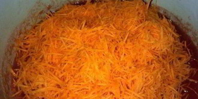 Рецепт приправы из томатов и моркови