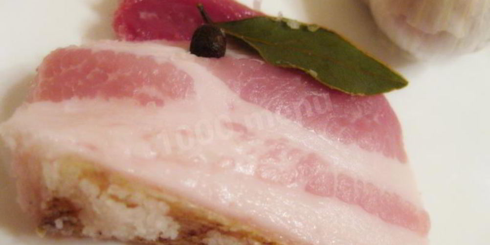 Как приготовить простую засолку свиного сала на зиму