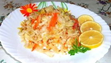 Рецепт Быстрой капусты горячим способом в рассоле