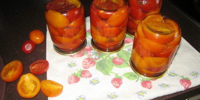 Рецепт консервированных помидоров кусочек лета