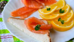 Рецепт Малосоленой семги