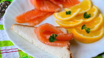 Рецепт Малосоленой семги