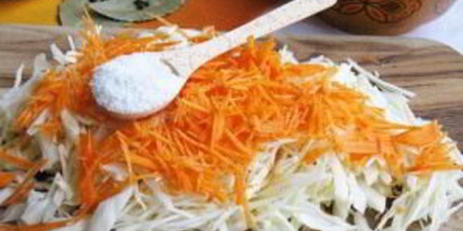 Рецепт малосольной квашеной капусты